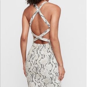 Express Snakeskin Dress Size S